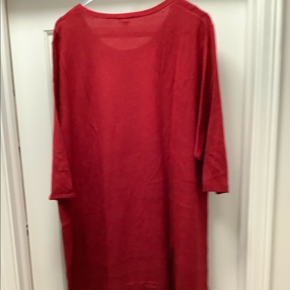 ⭐️NWT J.Jill 3X Red ❤️ (Lightweight/Medium Weight) Sweater Dress Wide Rib… - Picture 5 of 11